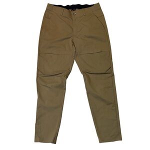 Lululemon mens 32x30 khaki tan mile view water repellent outdoor pants EUC